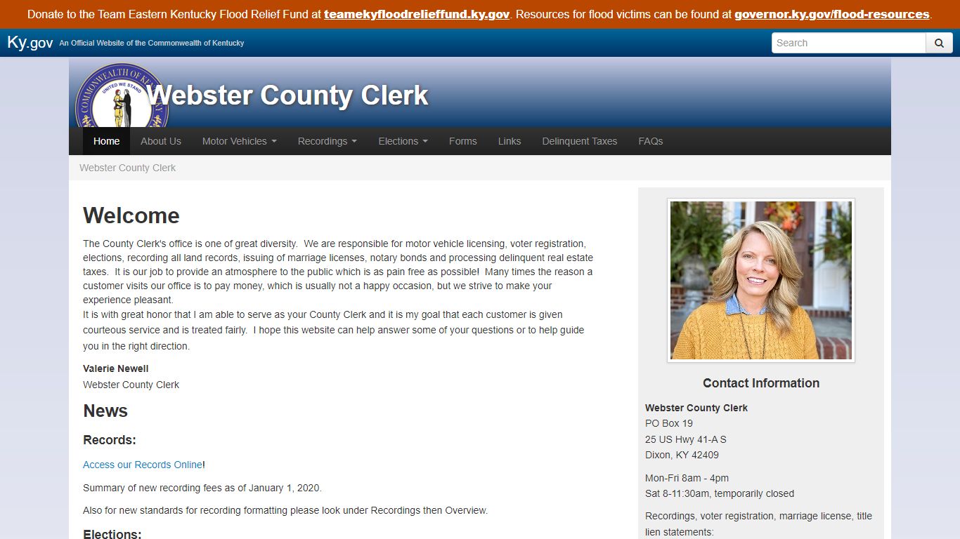 Webster County Clerk - Kentucky